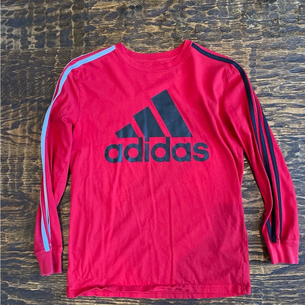 Youth Adidas Long Sleeve Tshirt Size Large